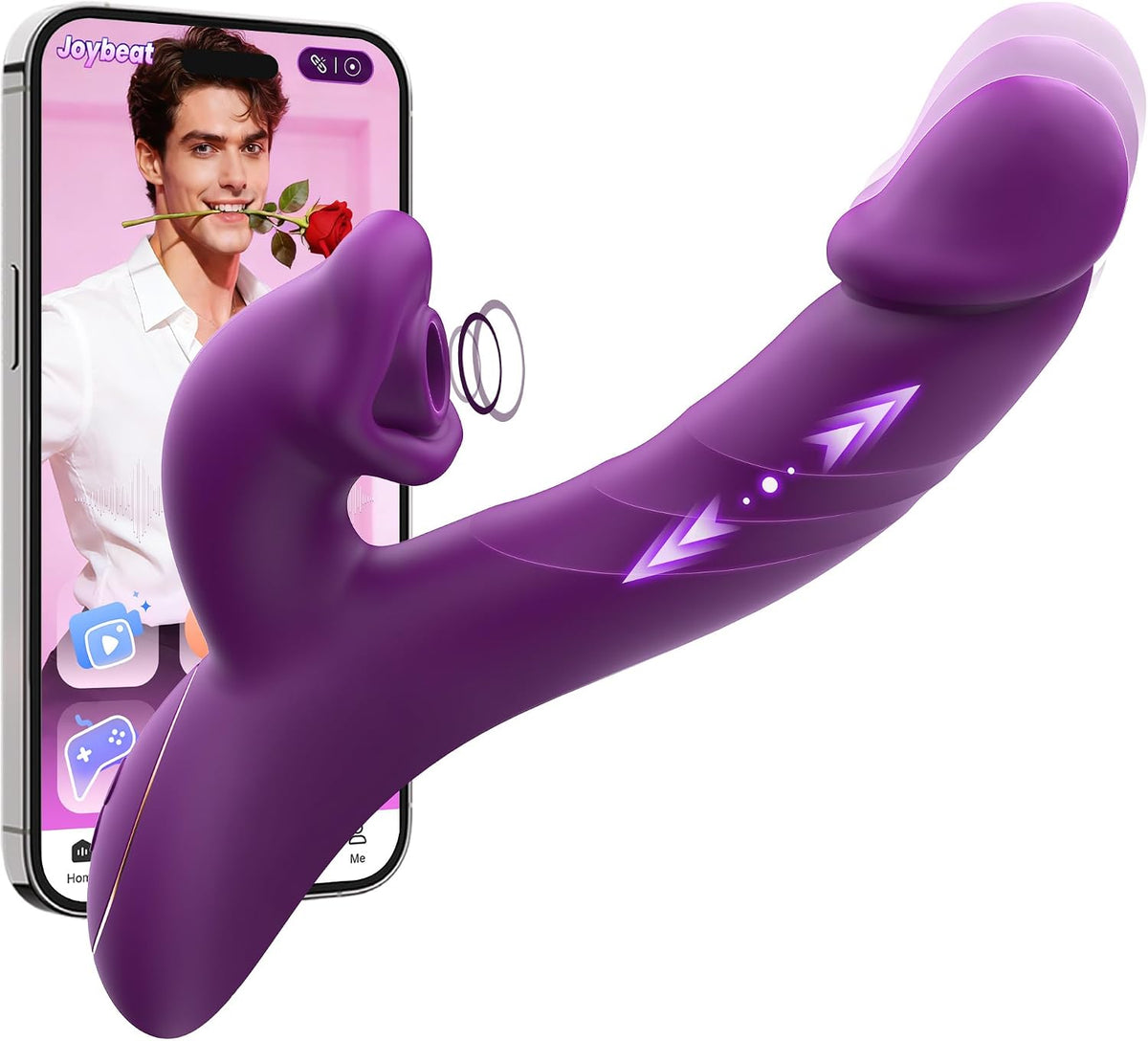 Toendi Chupando Vibrador Conejo Juguete Sexual, Pezón Clítoris Suck...
