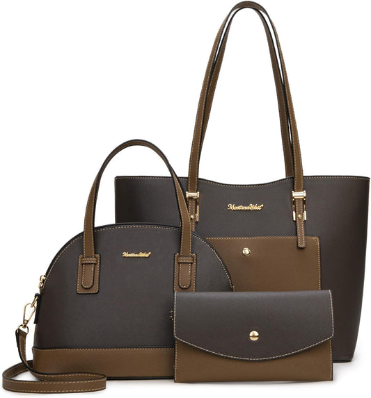Montana West - Juego de 3 piezas de bolsos para mujer: bolso de man...