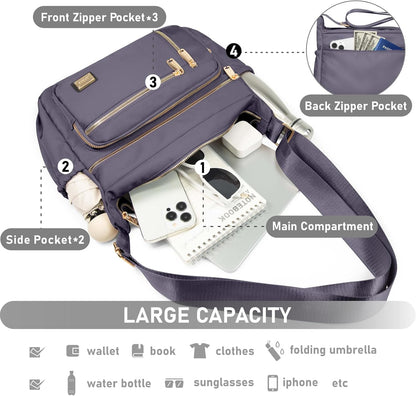 NPBAG Bolso bandolera para mujer, bolso de hombro, bolso de mensaje...
