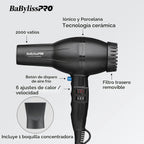 BaBylissPRO Porcelain Ceramic 2800 Dryer