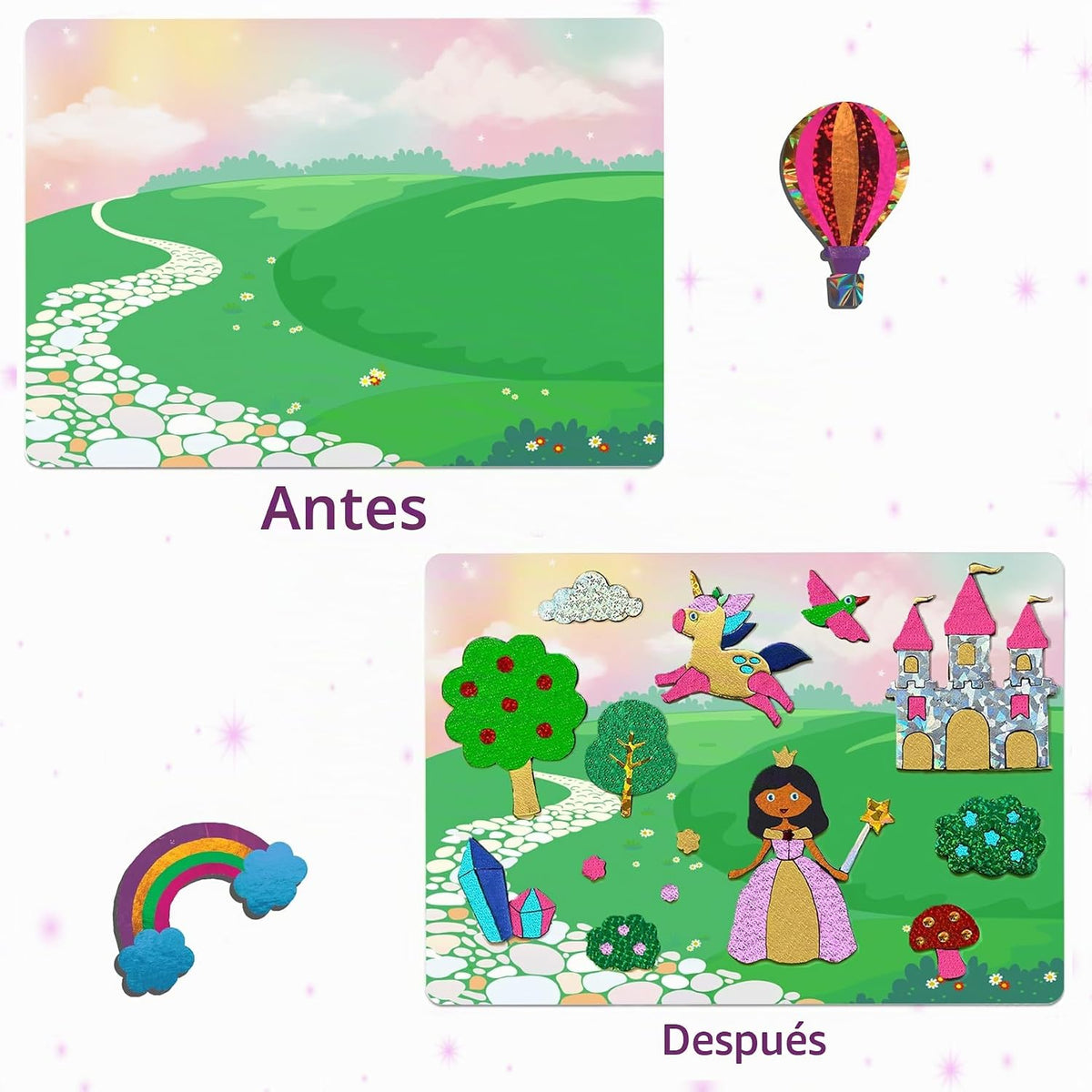 Skillmatics Foil Fun Unicorn &amp; Princess, Foil Art &amp; Craft,...