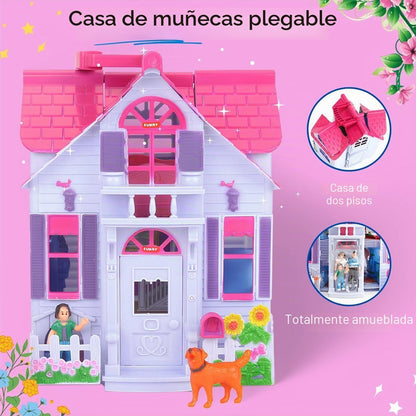 Liberty Imports Mi Hermosa Casa de Muñecas Fold and Go Pretend Play...