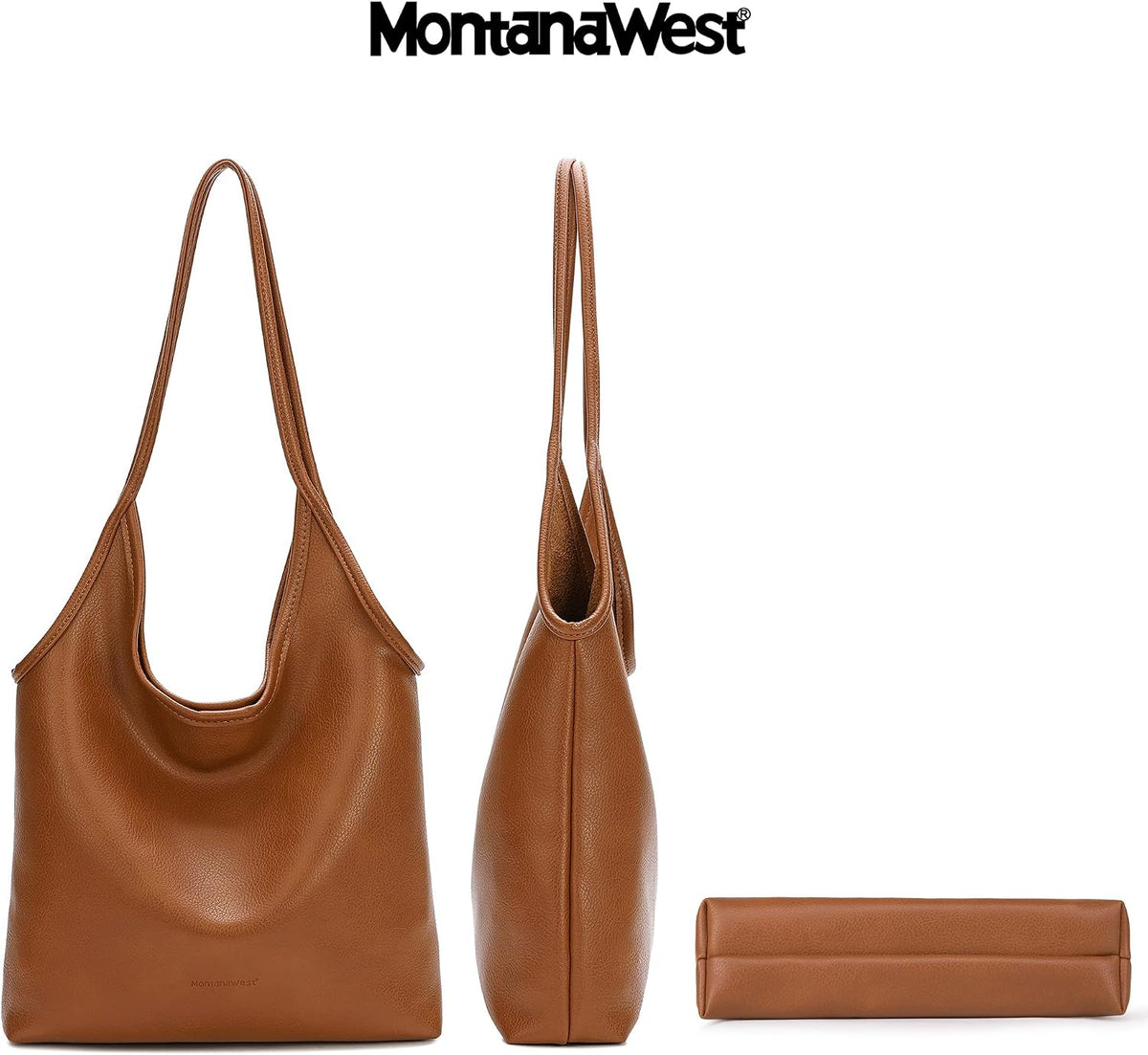 Montana West Bolsos estilo hobo holgados para mujer, bolsos de homb...