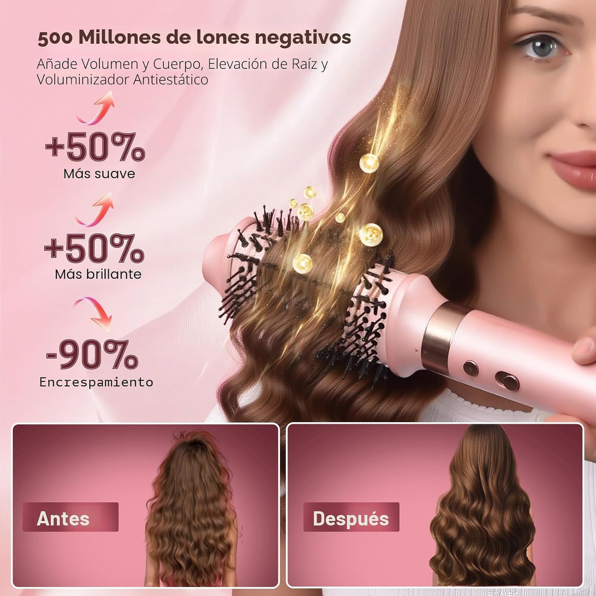 Mythsight StyleVibe 6 en 1 Air Styler con secador de pelo y rizos a...
