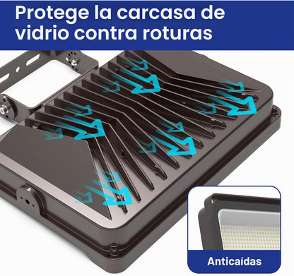 HYPERLITE Reflector LED de 240 W 28800 lm 5000 K Luz diurna IP65 im...