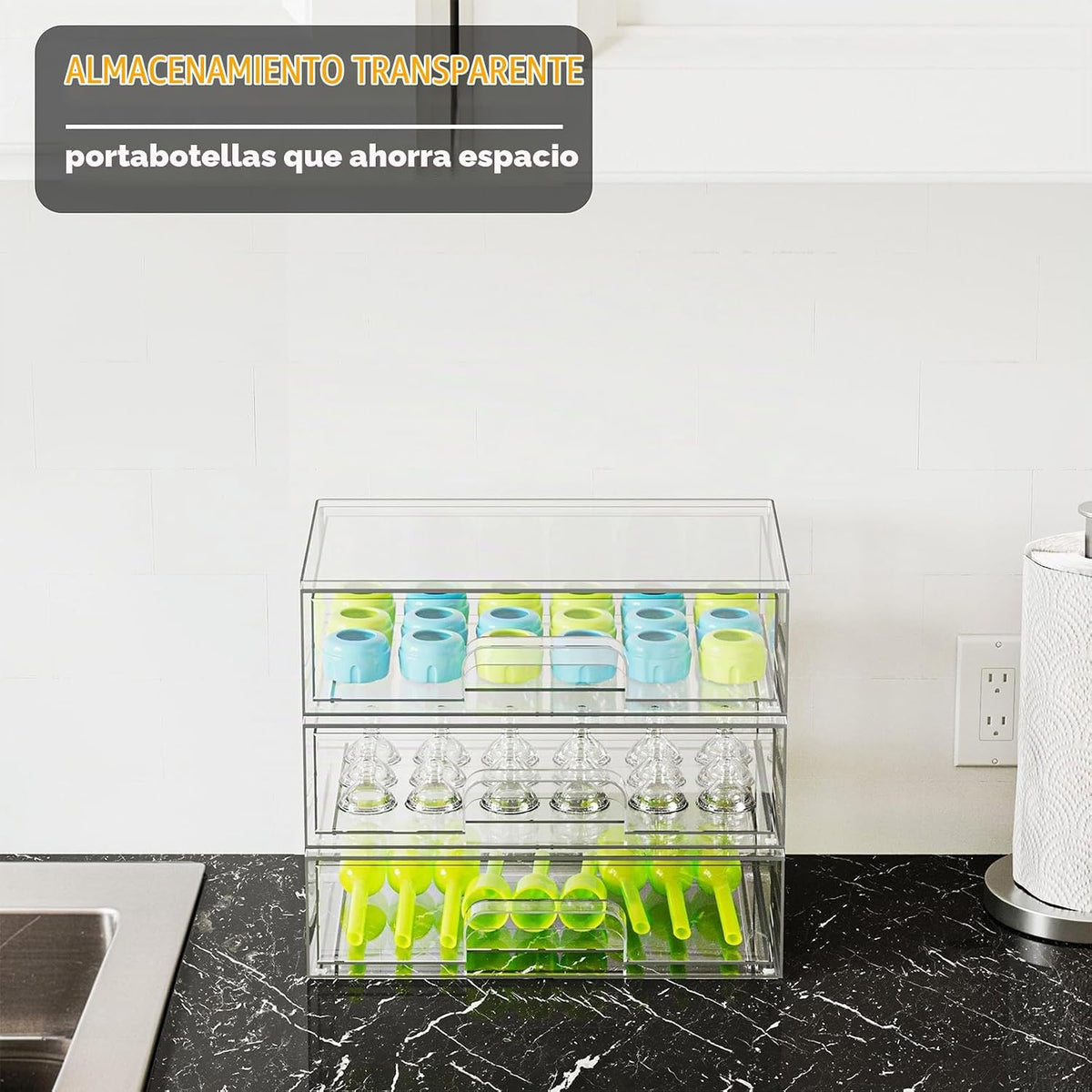 SpaceAid Organizador de Almacenamiento de Botellas para Bebé - Cont...