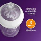 Philips Avent Biberones naturales, flujo medio, 9 onzas, sin BPA, p...
