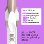 Conair - Plancha rizadora con clip de garra, barril de 3\/4 pulgada...
