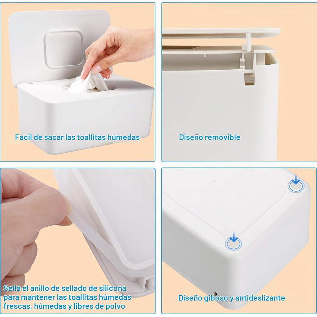 LEQXGO Dispensador de Toallitas para Bebé, Dispensador de Toallitas...