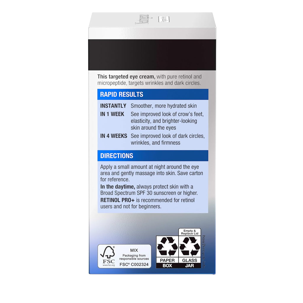 Neutrogena Rapid Wrinkle Repair Retinol Pro+ Crema de ojos antiarru...