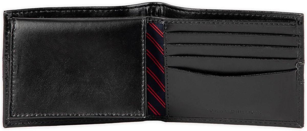 Tommy Hilfiger Cartera Passcase para hombre con ventana de identifi...