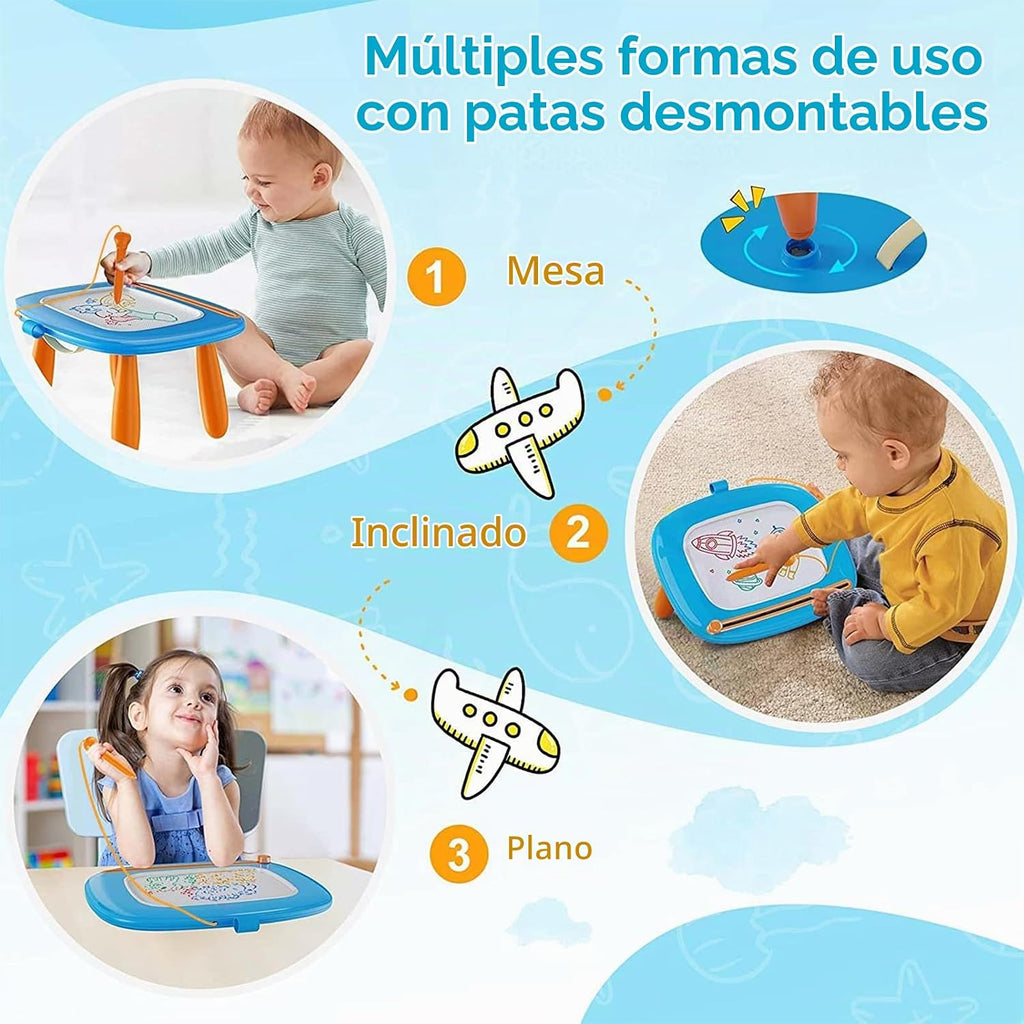 Kikidex Tablero magnético de dibujo, juguetes para niñas pequeñas p...