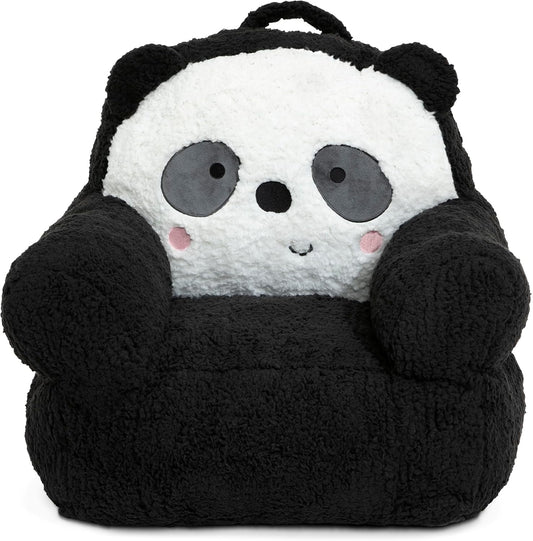 Delta Children Panda Cozee - Silla Buddy, color negro y blanco