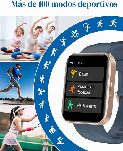 RUIMEN Relojes inteligentes para mujer y hombre (Responder\/Realiza...