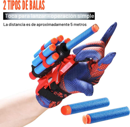 Juego de 2 guantes lanzadores de muñeca de tela de araña, decoracio...