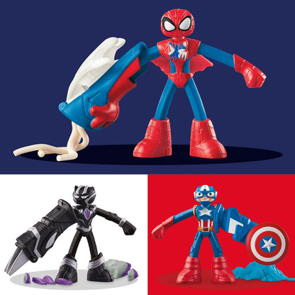 Play-Doh Marvel Hero Adventure Playset, 3 figuras de acción de Marv...
