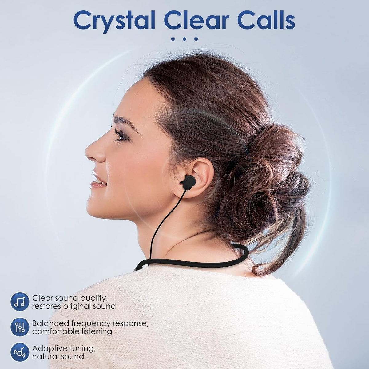 Auriculares Bluetooth con banda para el cuello, auricular Bluetooth...