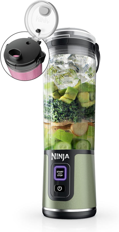 Ninja Blast Batidora portátil, inalámbrica, recipiente de 18 onzas...