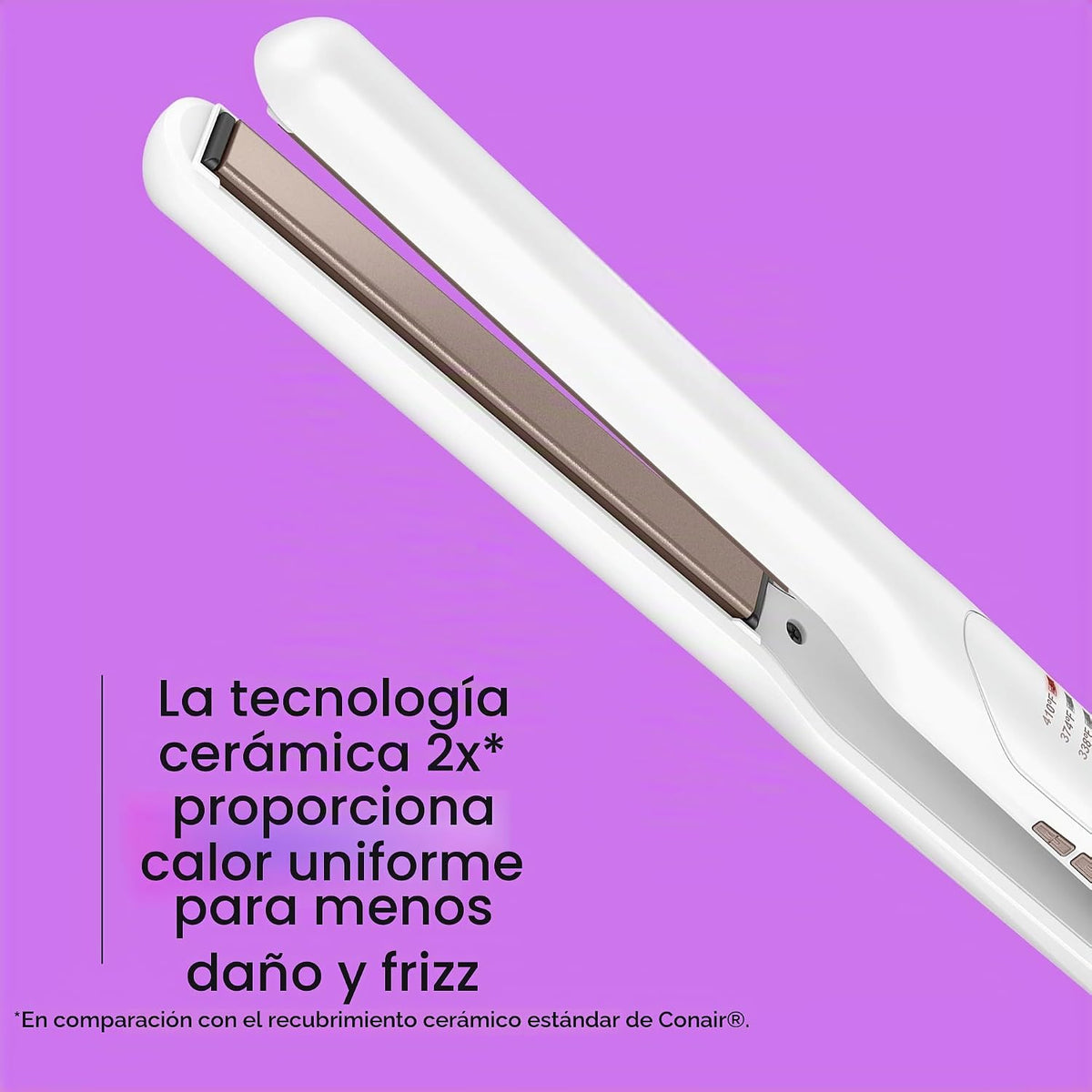 Conair - Plancha de cerámica doble de 1\/2 pulgada | Plancha plana...