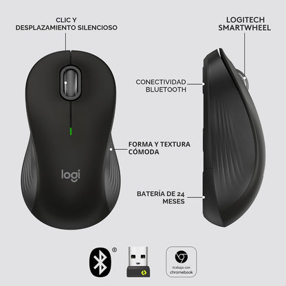 Logitech Signature M550 L Ratón Inalámbrico Tamaño Completo Tamaño...