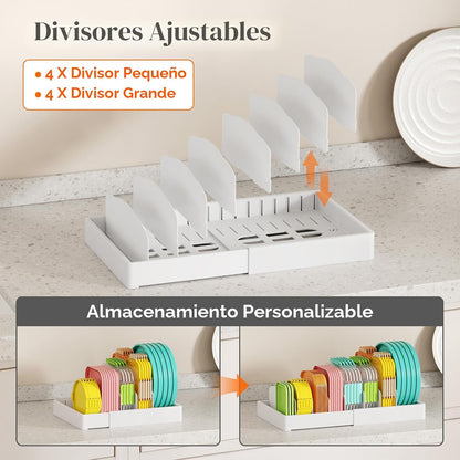 Lifewit Organizador de armario de cocina para tapa de condensador d...
