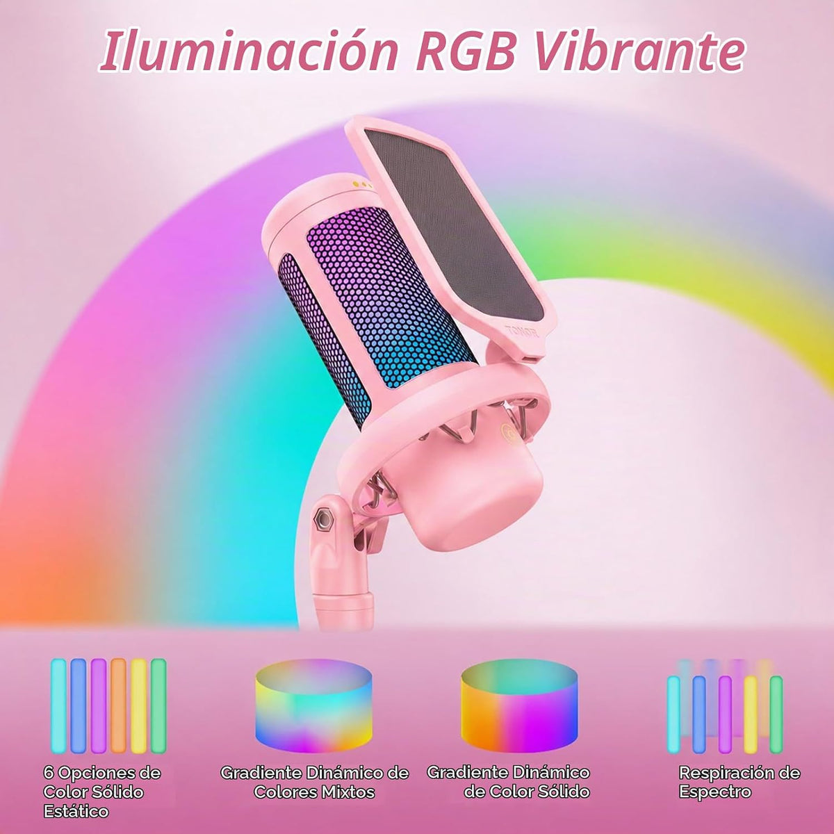 TONOR Juego de micrófonos para juegos, micrófono de condensador voc...