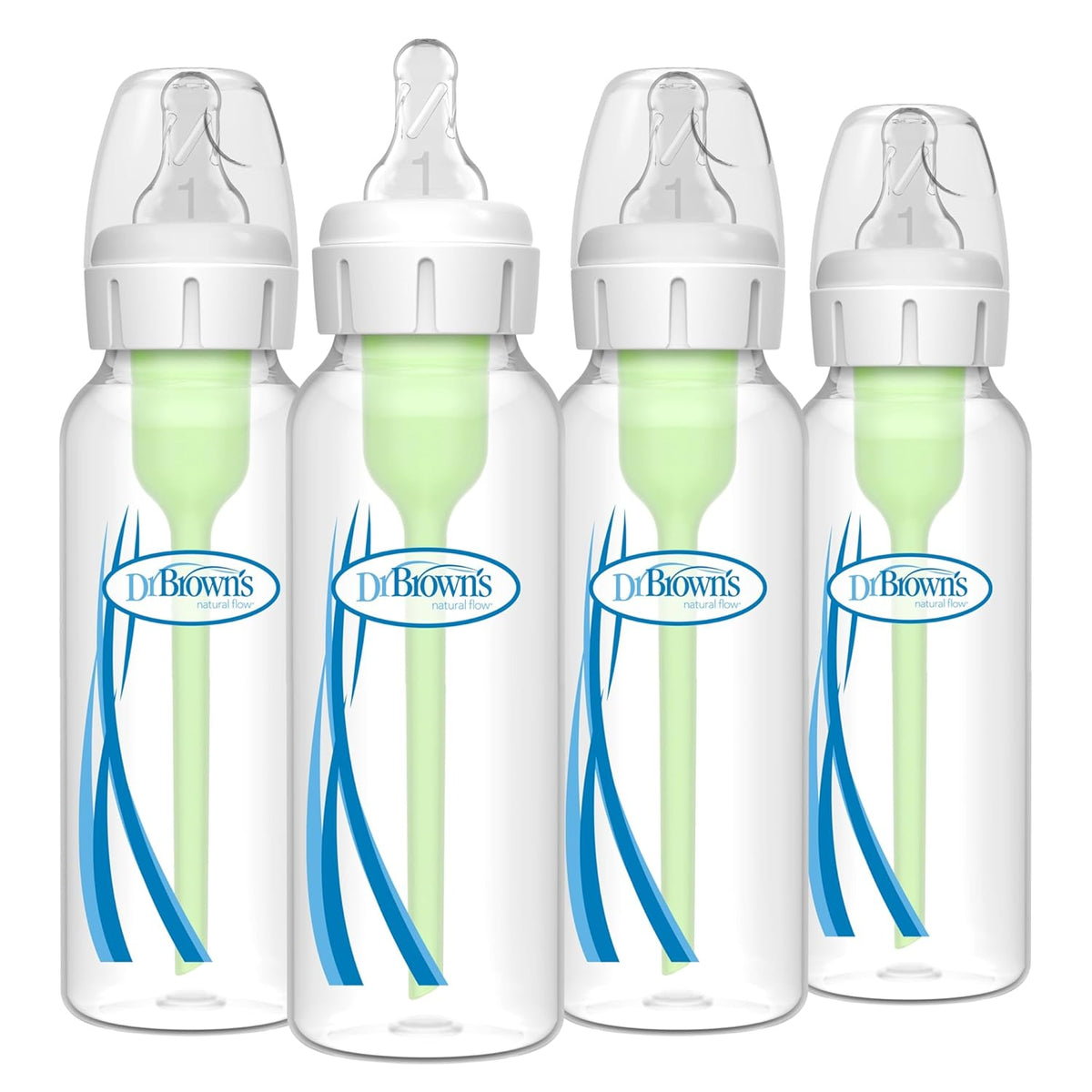 Dr. Brown's Natural Flow Anti-Colic Options+ Biberón de cuello...