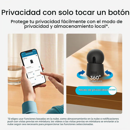 eufy Security Cámara interior 4K E30, panorámica e inclinación | Vi...