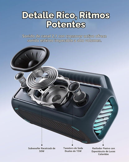 Soundcore Boom 2 de Anker, altavoz Bluetooth para exteriores de 80...