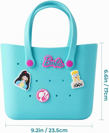 MINISO - Bolsa de mano Barbie, bolsa impermeable de goma pequeña |...