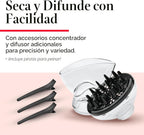 REVLON Secador de pelo iónico por infrarrojos con difusor y concent...