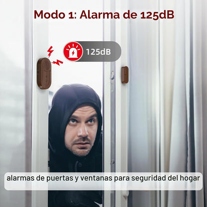 Sanjie Sensores de alarma para puerta y ventana, paquete de 5, 125d...