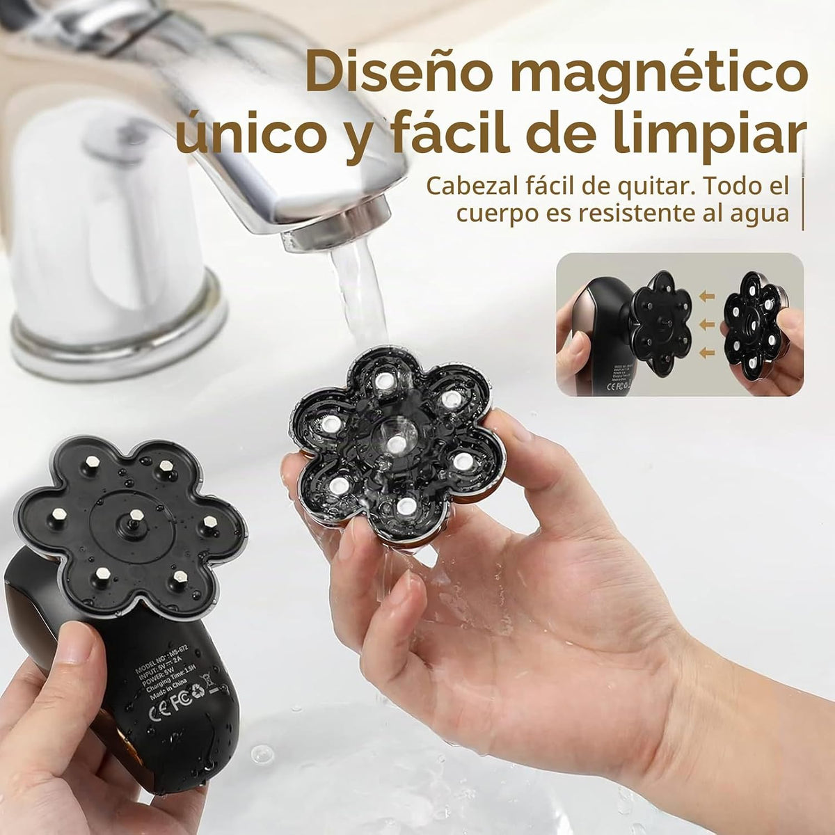 SHPAVVER Afeitadoras de cabeza para hombres calvos: kit de aseo imp...