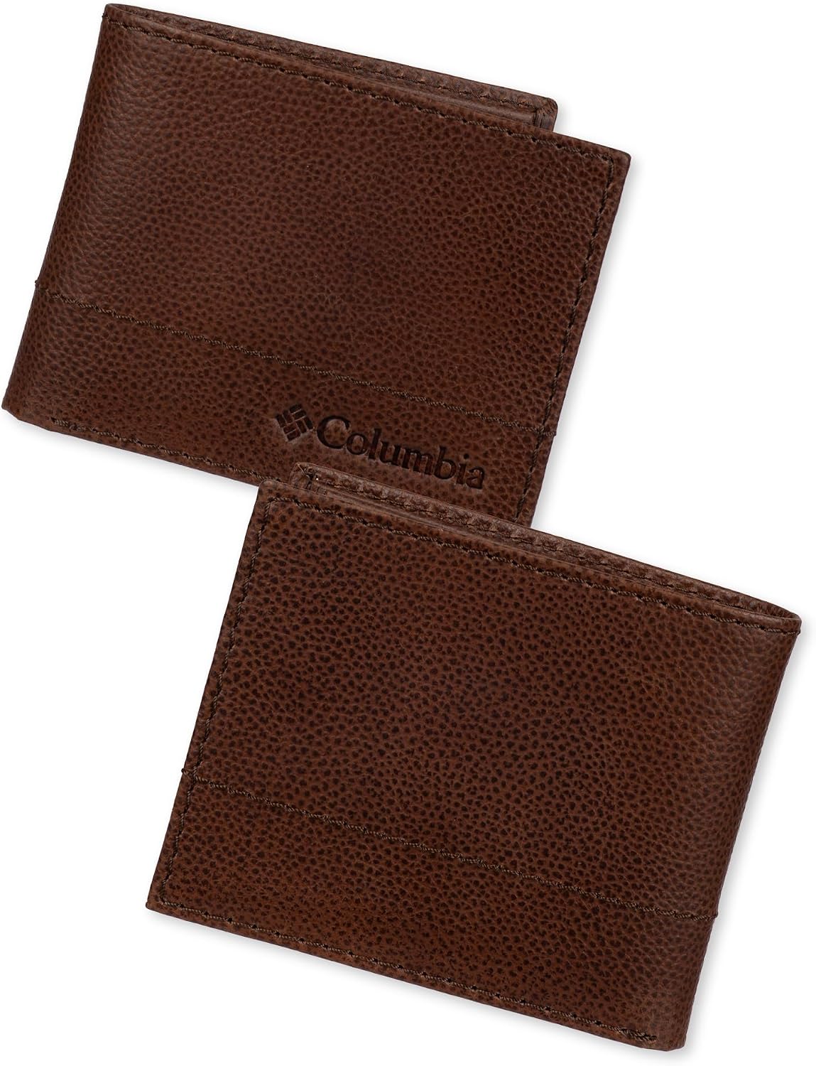 Columbia Billetera de cuero para hombre con ventana de identificaci...
