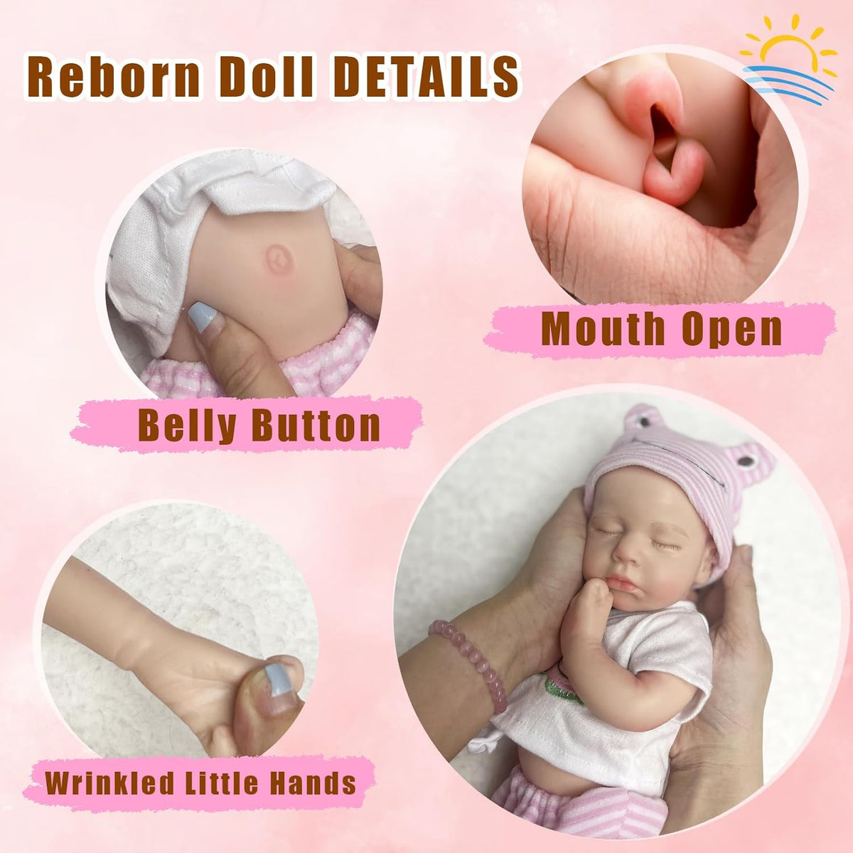 OtardDolls Muñecas Reborn de 33cm de Silicona para Niñas, Muñecas d...