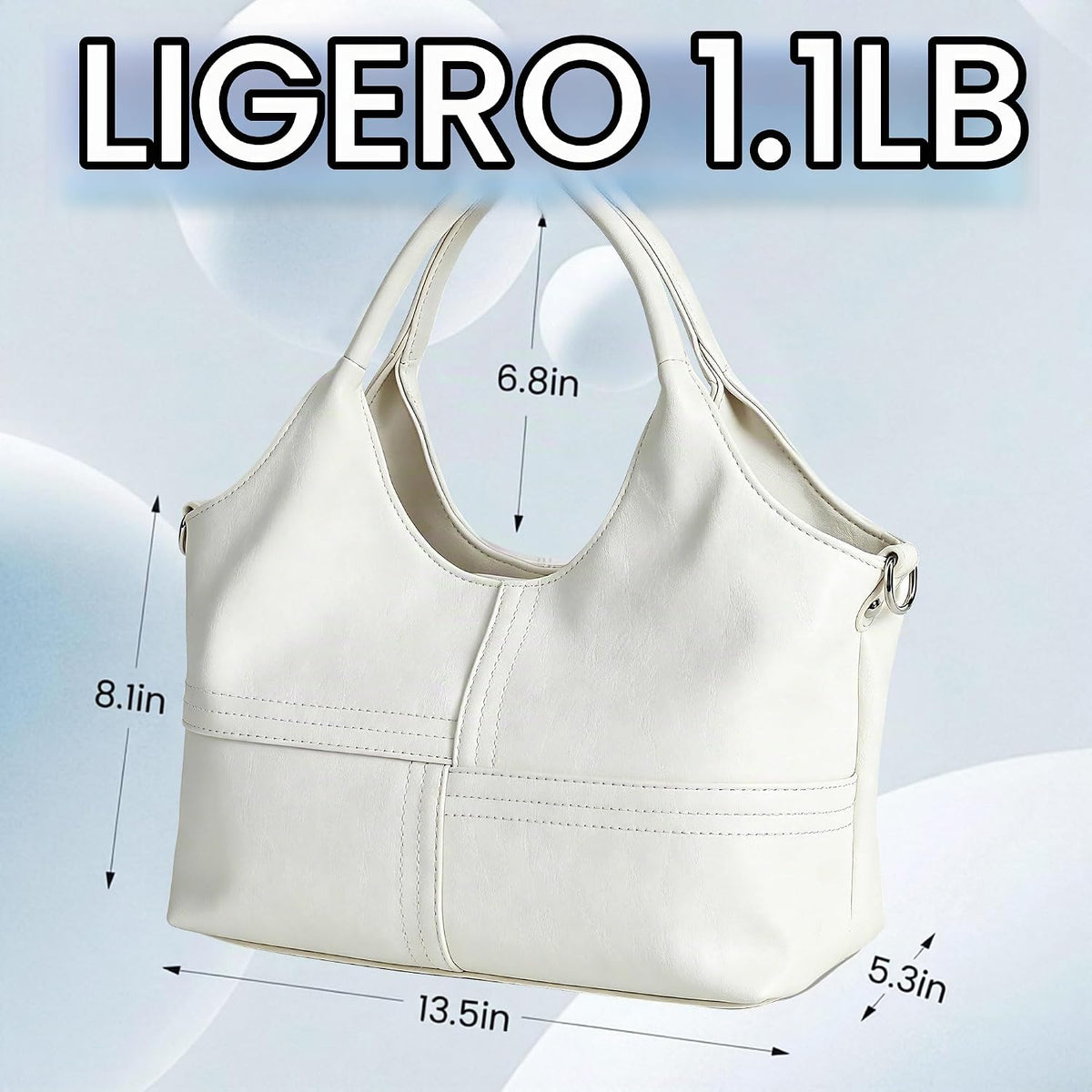 KOGTLA Bolsos de cuero vegano para mujer con correa de bandolera de...