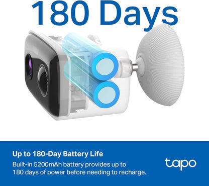 Cámara de seguridad inalámbrica para exteriores Tapo 1080p, batería...