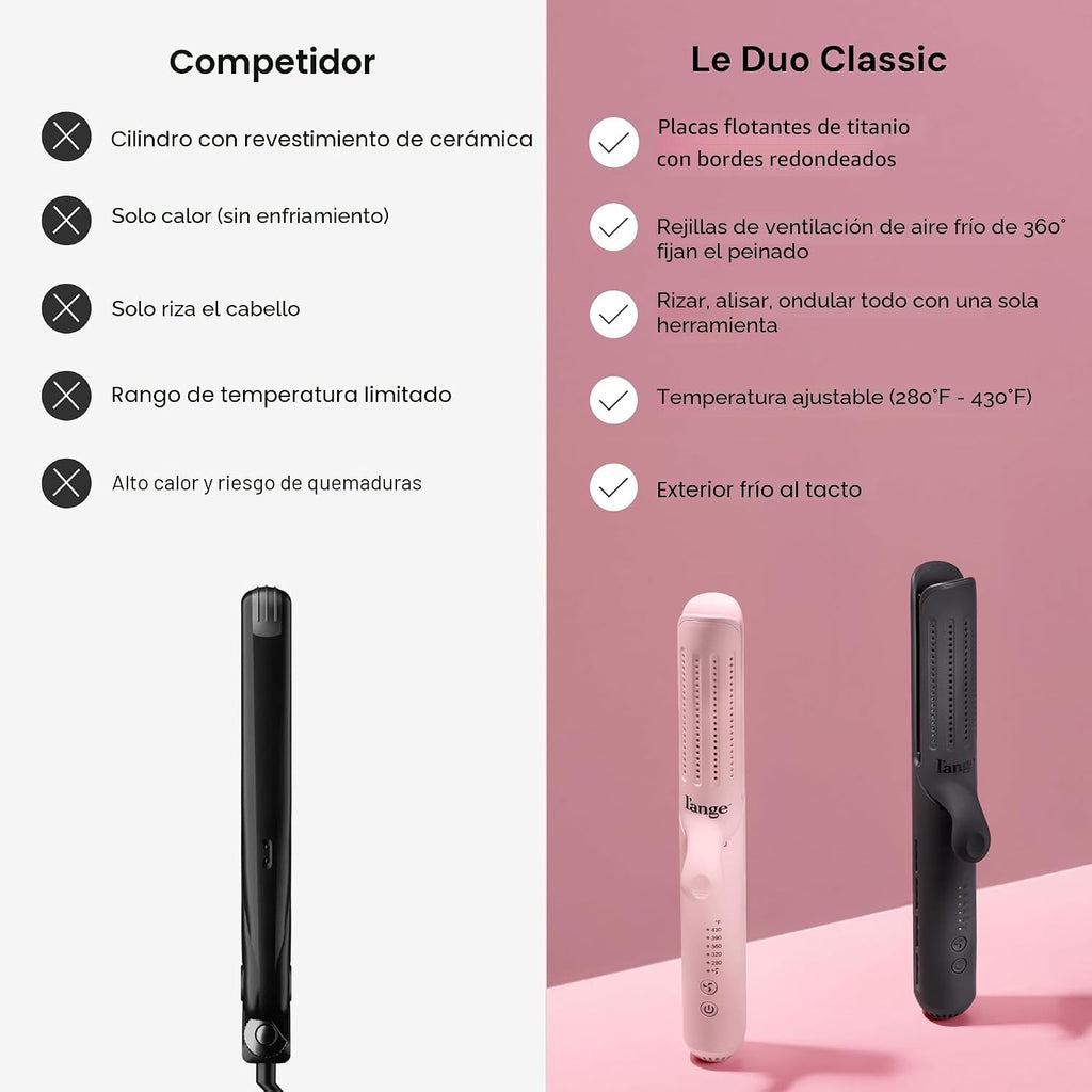 L'Ange Hair Le Duo Grande - Moldeador de flujo de aire de 360°,...