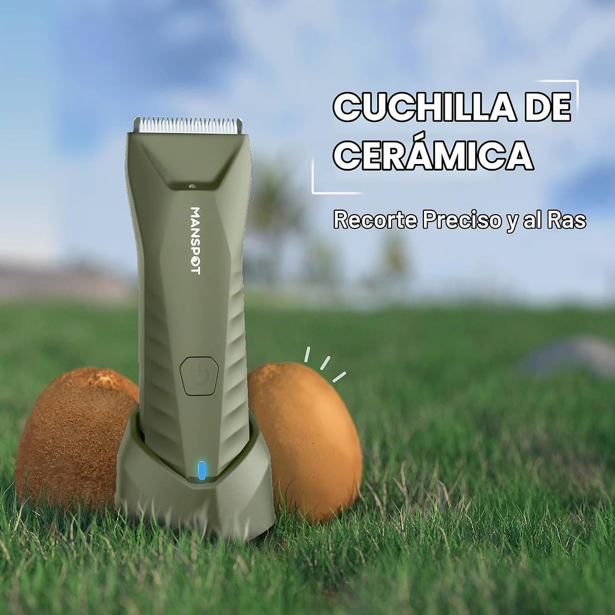 MANSPOT Manscape - Recortadora para hombre testículos\/púbico\/ingl...