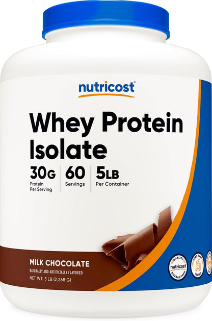 Nutricost Polvo aislado de proteína de suero (chocolate con leche)...