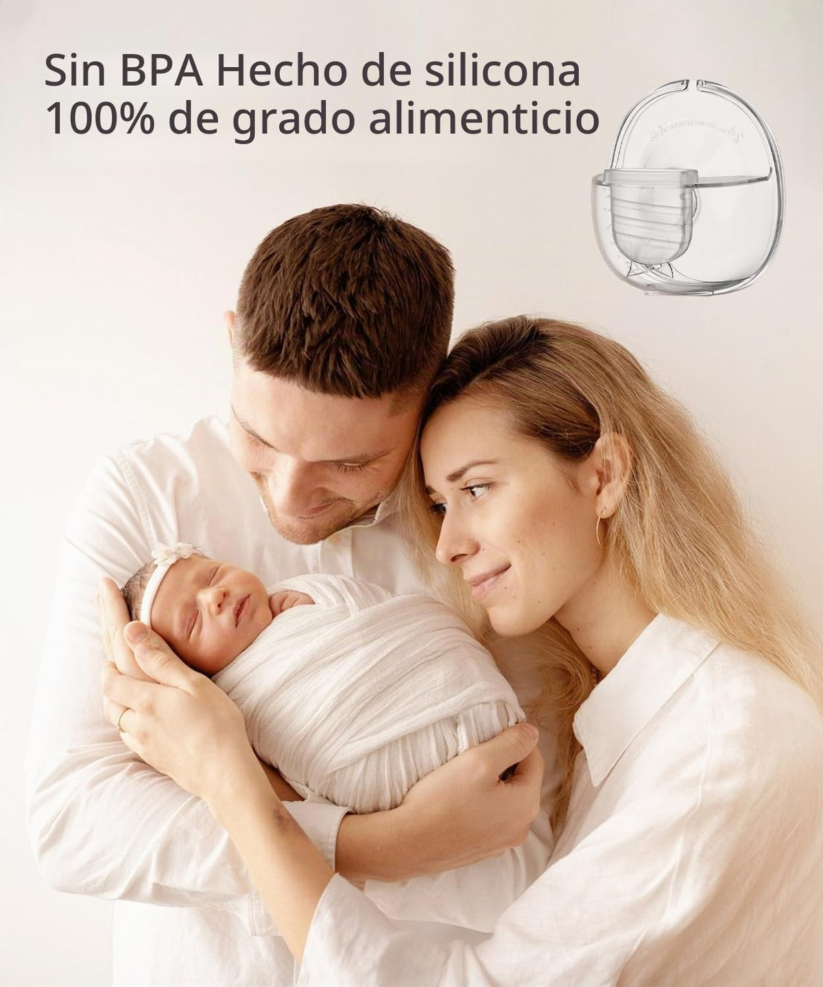 Piezas de extractor de leche portátil compatibles con Mammanuwa, bo...