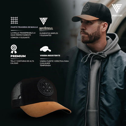 Urban Effort Trucker Hat para hombre – Gorra de béisbol con parte t...