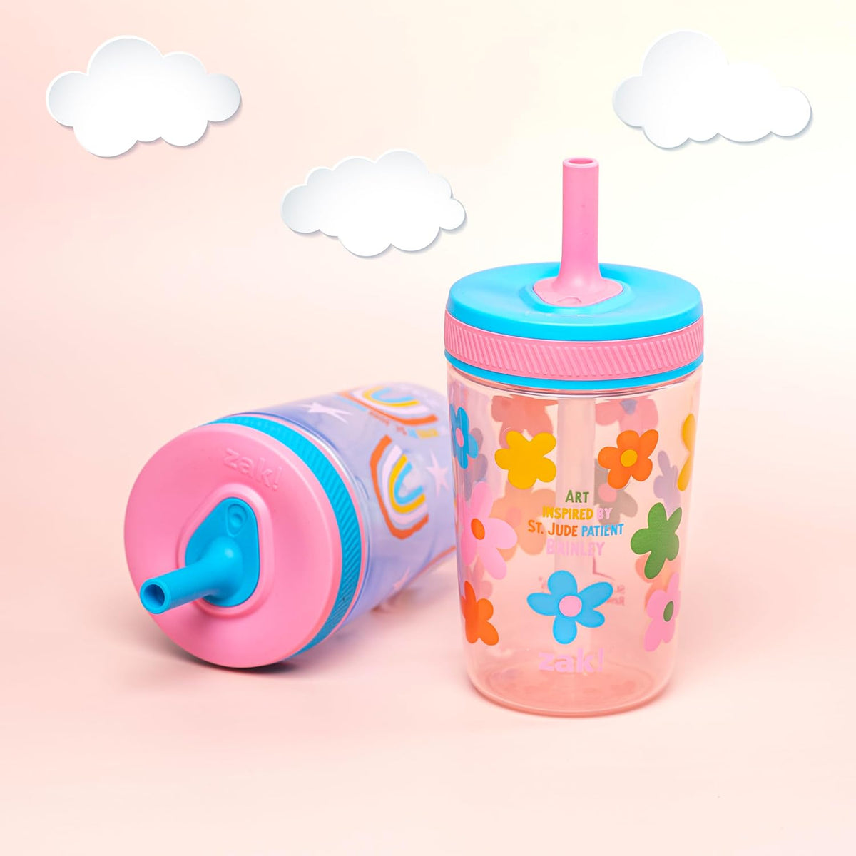 Zak Designs Vasos Kelso a prueba de fugas de 15 onzas que beneficia...