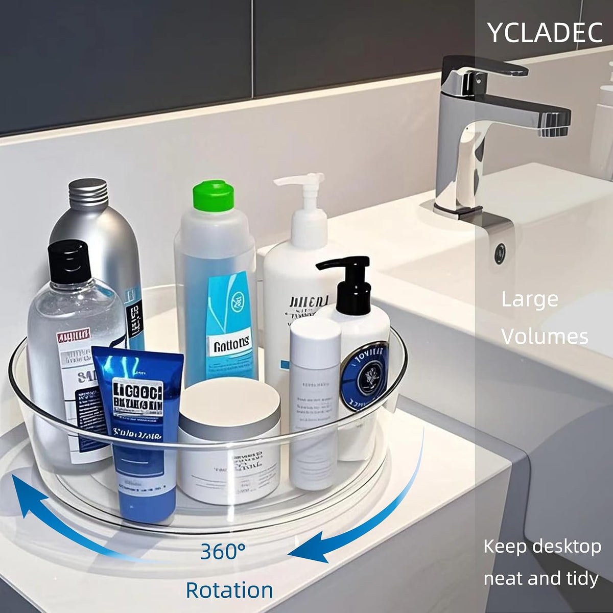 YCLADEC Paquete de 6 Lazy Susan Organizador Giratorio de 11.5 Pulga...