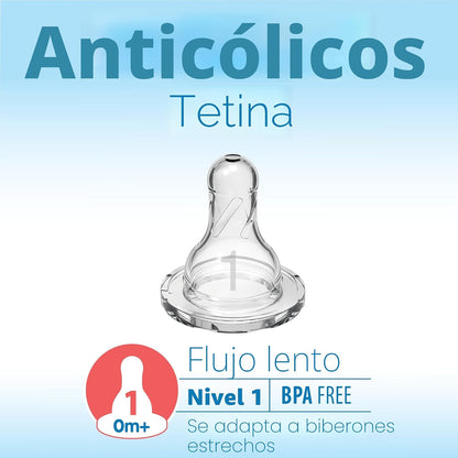 Dr. Brown's Anti-Colic Options+ Biberón estrecho, Aventura, 8 oz |...