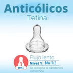 Dr. Brown's Natural Flow Anti-Colic Options+ Biberón de cuello...