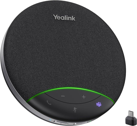 Yealink Altavoz de conferencia Sp92 y micrófono con dongle Bluetoot...