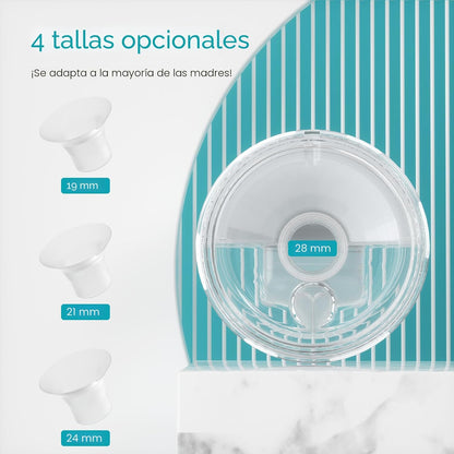 Paruu Extractor de leche manos libres P10 versión antigua portátil,...