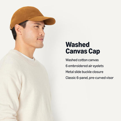 Amazon Essentials Gorra de béisbol de algodón lavado para hombre