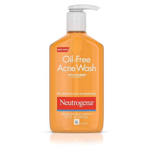 Neutrogena Lavado de acné, sin aceite, 9.1 oz
